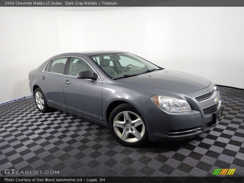 Dark Gray Metallic / Titanium 2009 Chevrolet Malibu LS Sedan