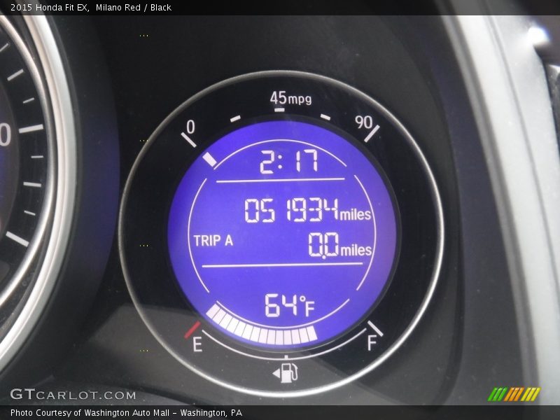 Milano Red / Black 2015 Honda Fit EX