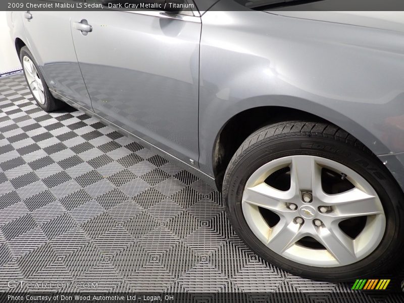 Dark Gray Metallic / Titanium 2009 Chevrolet Malibu LS Sedan
