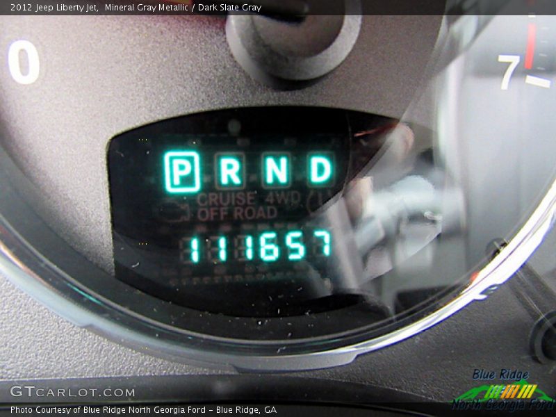 Mineral Gray Metallic / Dark Slate Gray 2012 Jeep Liberty Jet