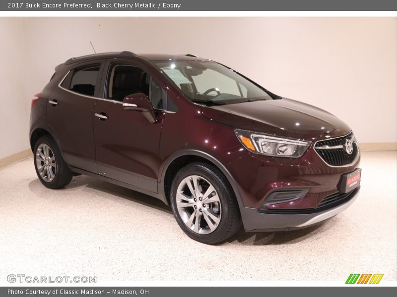 Black Cherry Metallic / Ebony 2017 Buick Encore Preferred