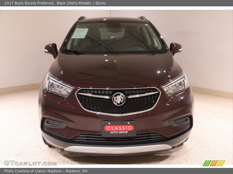 Black Cherry Metallic / Ebony 2017 Buick Encore Preferred
