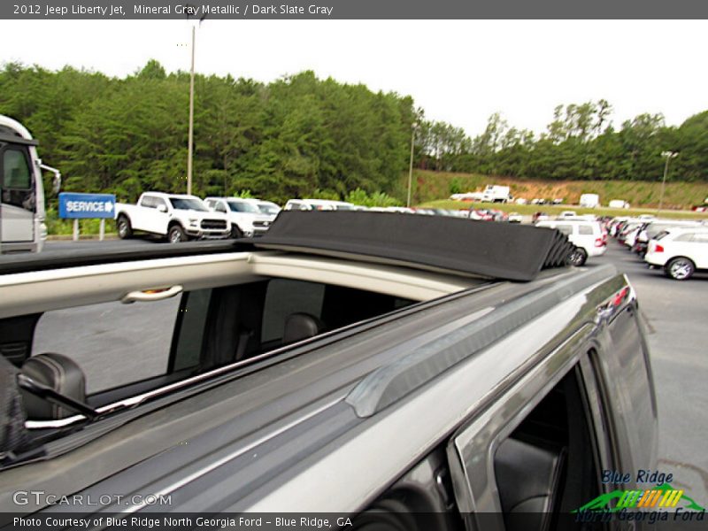Mineral Gray Metallic / Dark Slate Gray 2012 Jeep Liberty Jet