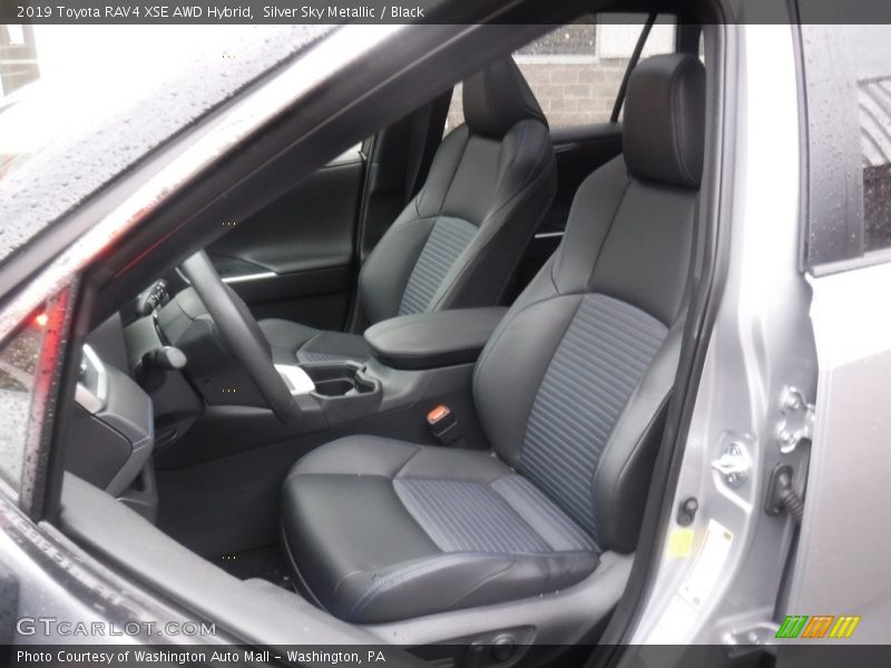 Silver Sky Metallic / Black 2019 Toyota RAV4 XSE AWD Hybrid