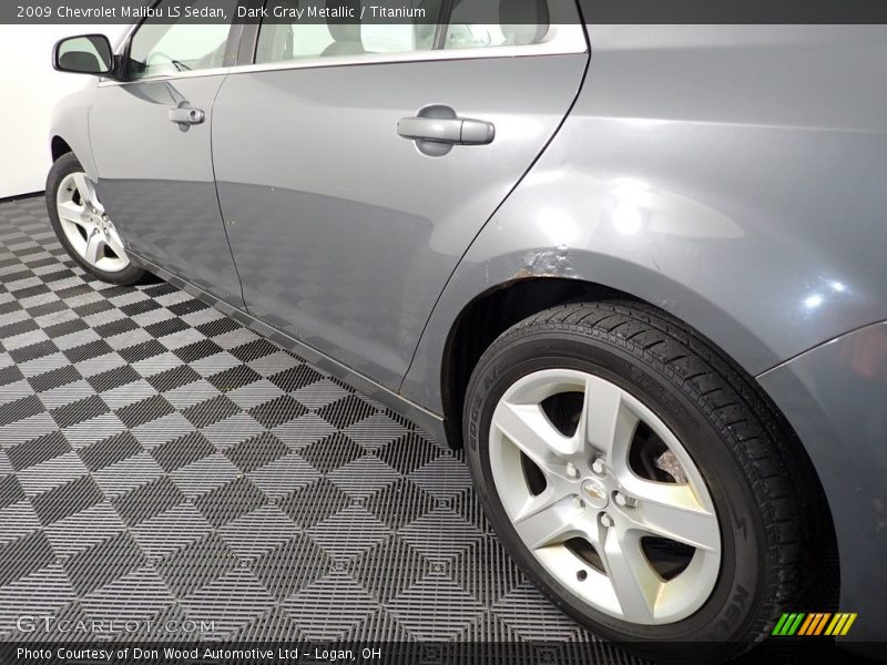 Dark Gray Metallic / Titanium 2009 Chevrolet Malibu LS Sedan
