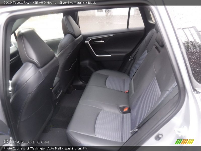Silver Sky Metallic / Black 2019 Toyota RAV4 XSE AWD Hybrid
