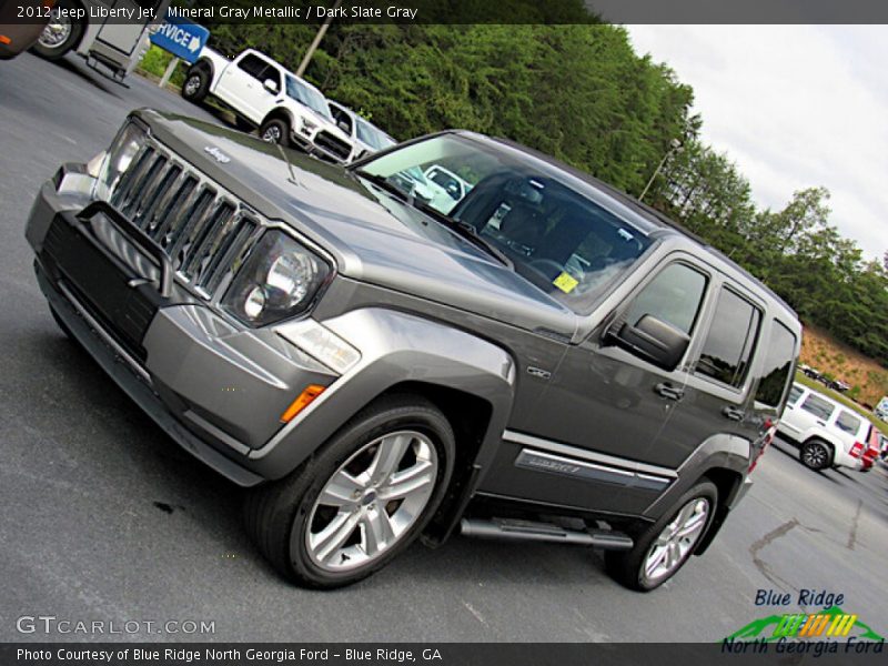 Mineral Gray Metallic / Dark Slate Gray 2012 Jeep Liberty Jet