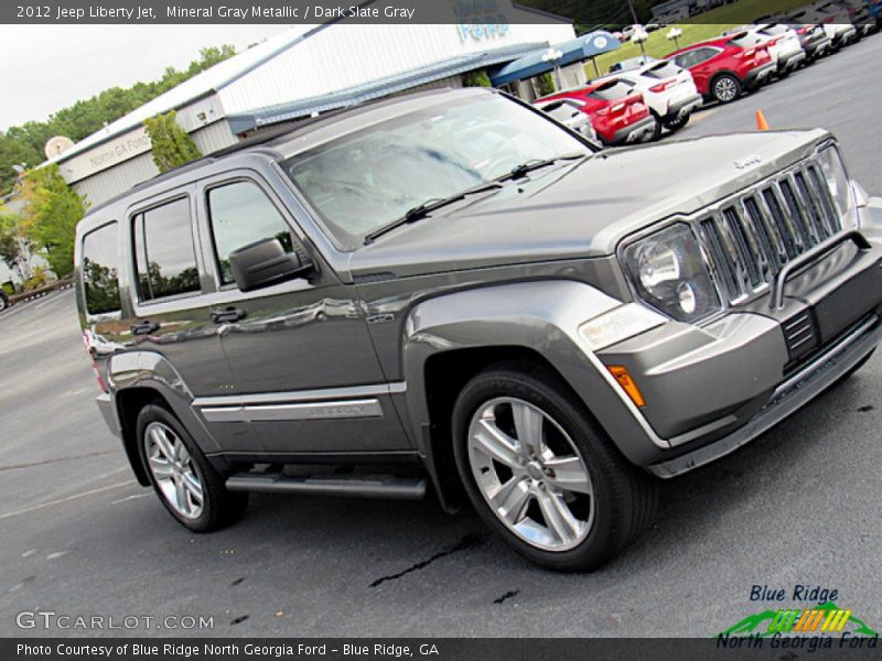 Mineral Gray Metallic / Dark Slate Gray 2012 Jeep Liberty Jet