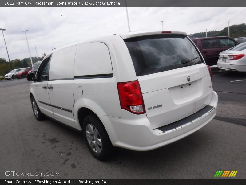 Stone White / Black/Light Graystone 2013 Ram C/V Tradesman