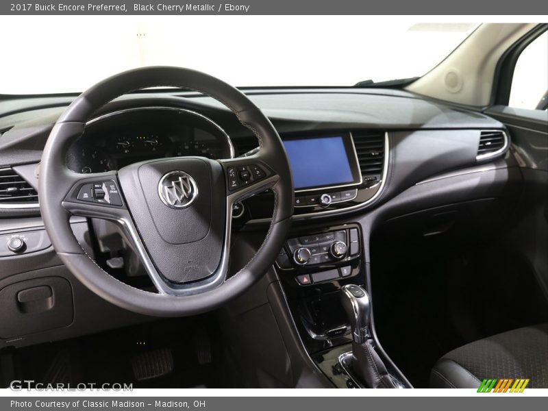 Black Cherry Metallic / Ebony 2017 Buick Encore Preferred