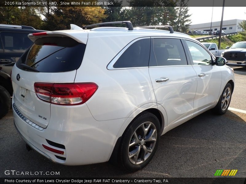Snow White Pearl / Satin Black 2016 Kia Sorento SX V6 AWD