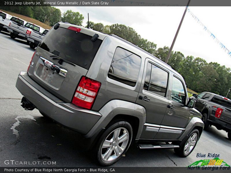 Mineral Gray Metallic / Dark Slate Gray 2012 Jeep Liberty Jet