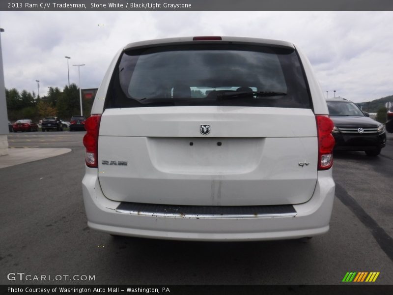 Stone White / Black/Light Graystone 2013 Ram C/V Tradesman
