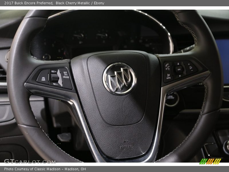 Black Cherry Metallic / Ebony 2017 Buick Encore Preferred