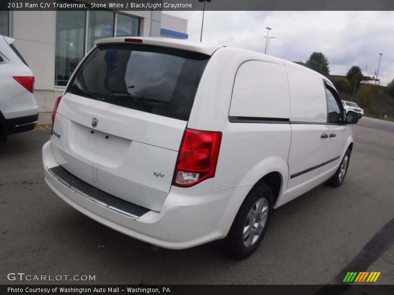 Stone White / Black/Light Graystone 2013 Ram C/V Tradesman