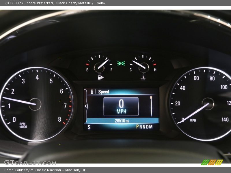 Black Cherry Metallic / Ebony 2017 Buick Encore Preferred