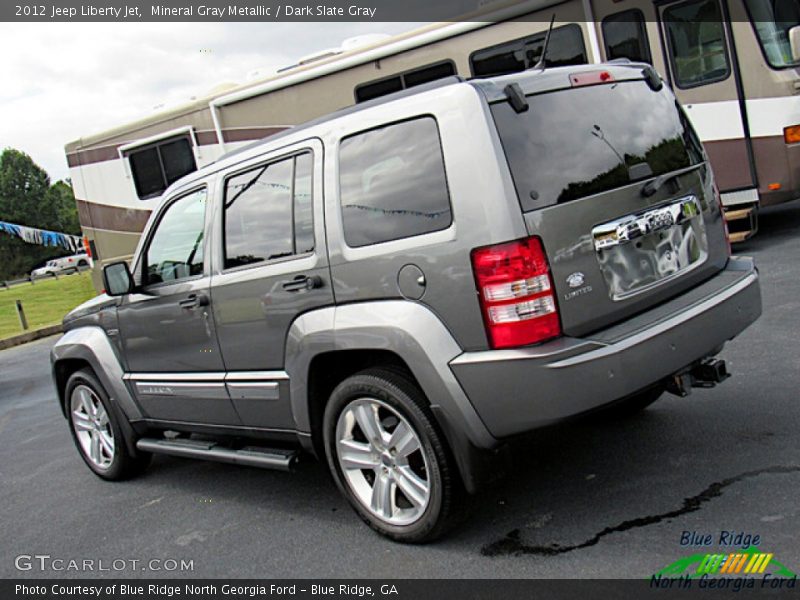 Mineral Gray Metallic / Dark Slate Gray 2012 Jeep Liberty Jet
