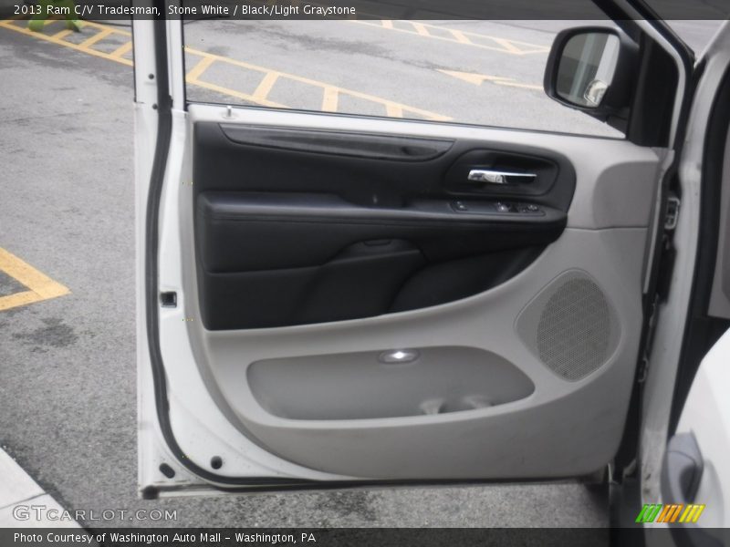 Stone White / Black/Light Graystone 2013 Ram C/V Tradesman