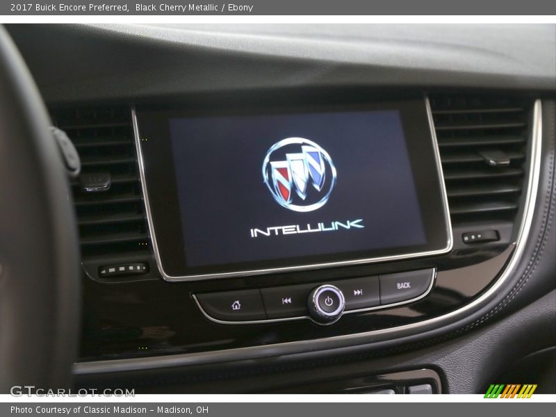Black Cherry Metallic / Ebony 2017 Buick Encore Preferred