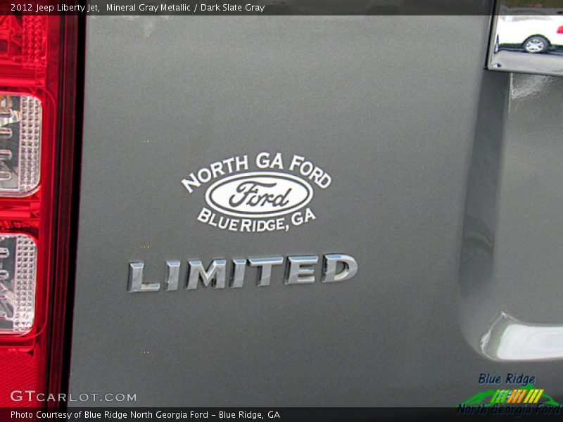 Mineral Gray Metallic / Dark Slate Gray 2012 Jeep Liberty Jet
