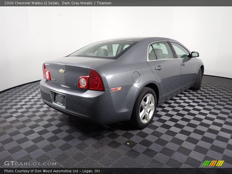 Dark Gray Metallic / Titanium 2009 Chevrolet Malibu LS Sedan