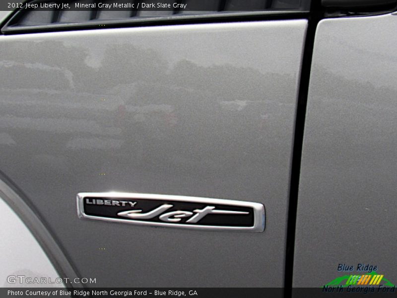 Mineral Gray Metallic / Dark Slate Gray 2012 Jeep Liberty Jet