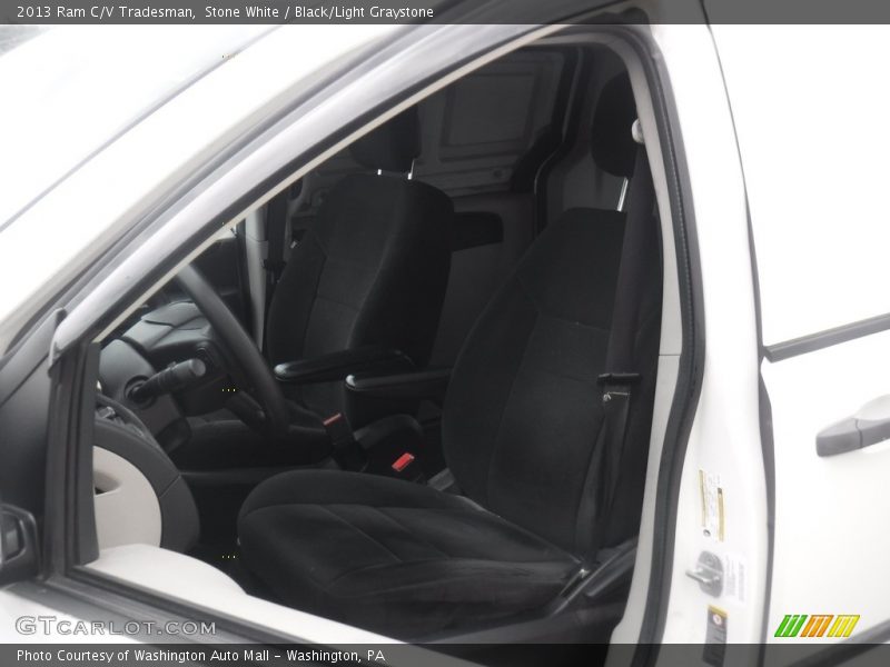 Stone White / Black/Light Graystone 2013 Ram C/V Tradesman