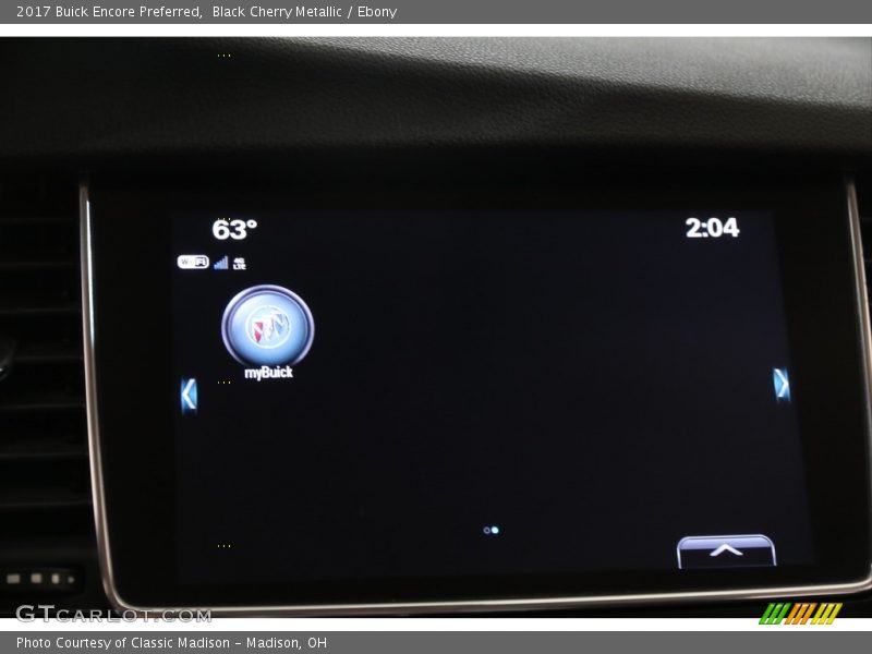 Black Cherry Metallic / Ebony 2017 Buick Encore Preferred