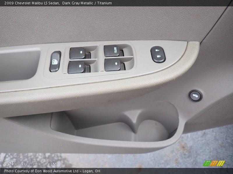 Dark Gray Metallic / Titanium 2009 Chevrolet Malibu LS Sedan