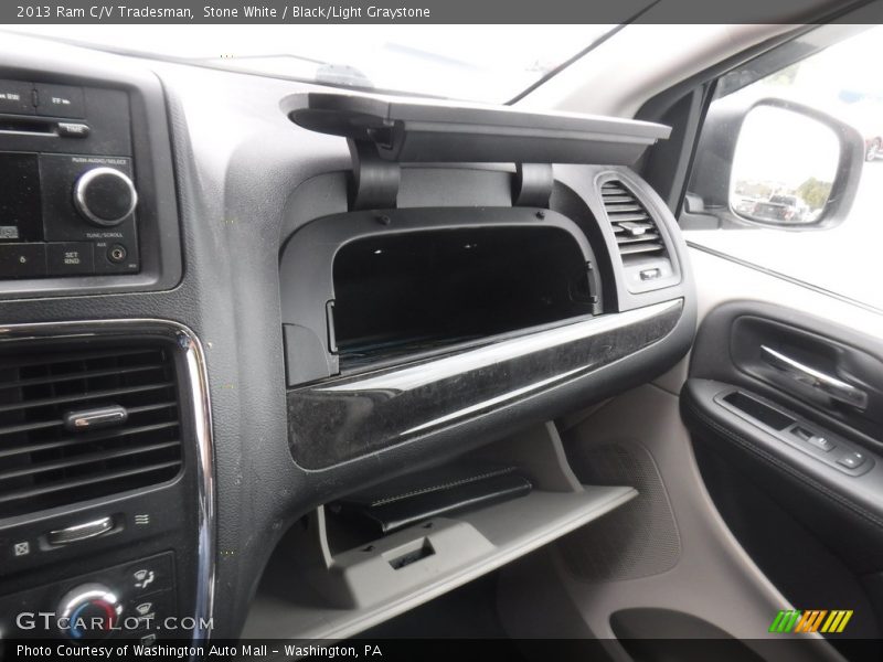 Stone White / Black/Light Graystone 2013 Ram C/V Tradesman