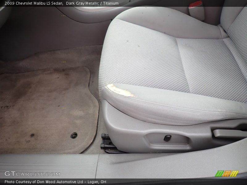Dark Gray Metallic / Titanium 2009 Chevrolet Malibu LS Sedan