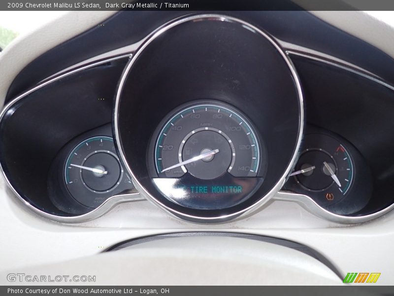 Dark Gray Metallic / Titanium 2009 Chevrolet Malibu LS Sedan