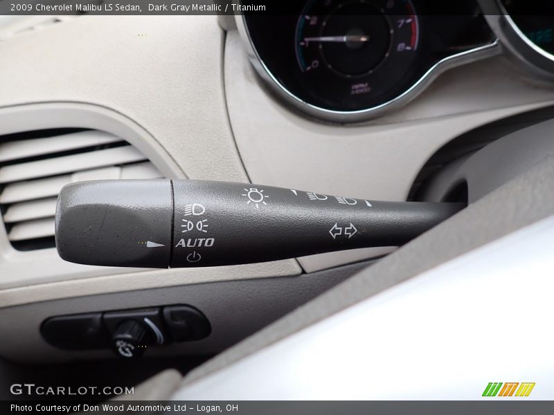 Dark Gray Metallic / Titanium 2009 Chevrolet Malibu LS Sedan