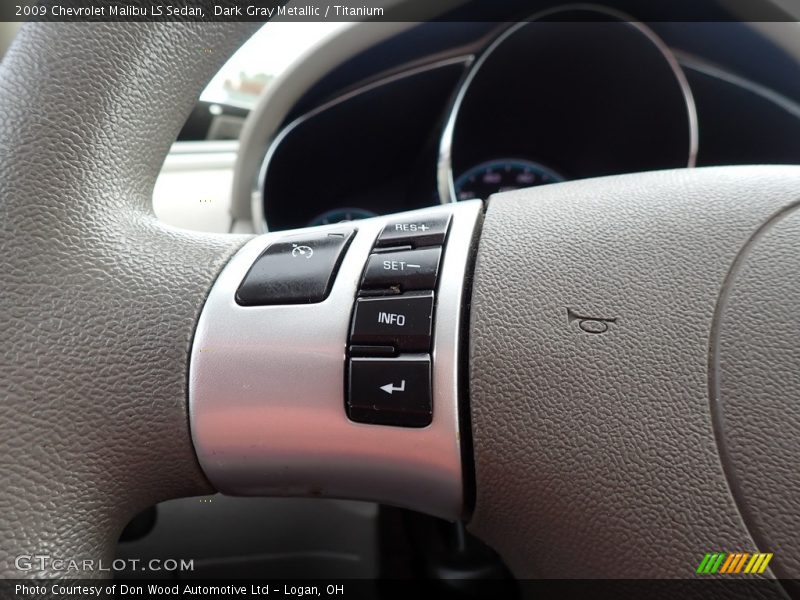 Dark Gray Metallic / Titanium 2009 Chevrolet Malibu LS Sedan