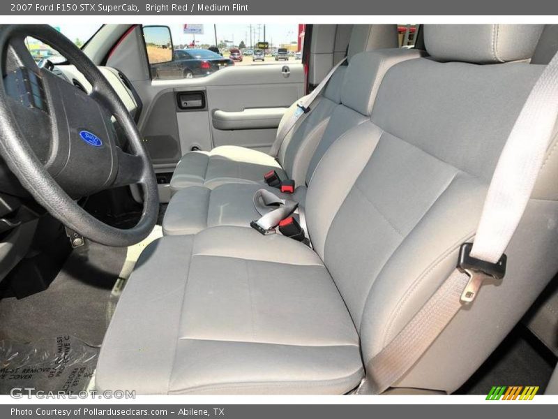 Bright Red / Medium Flint 2007 Ford F150 STX SuperCab