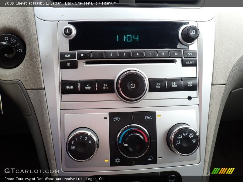 Dark Gray Metallic / Titanium 2009 Chevrolet Malibu LS Sedan