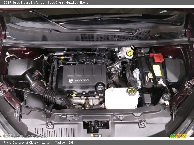 Black Cherry Metallic / Ebony 2017 Buick Encore Preferred