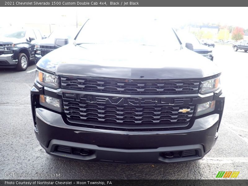 Black / Jet Black 2021 Chevrolet Silverado 1500 Custom Double Cab 4x4
