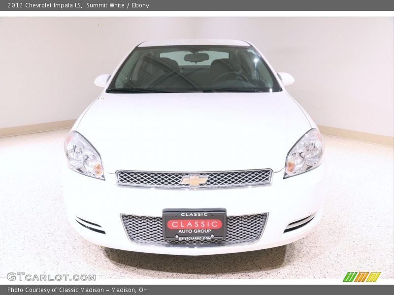 Summit White / Ebony 2012 Chevrolet Impala LS
