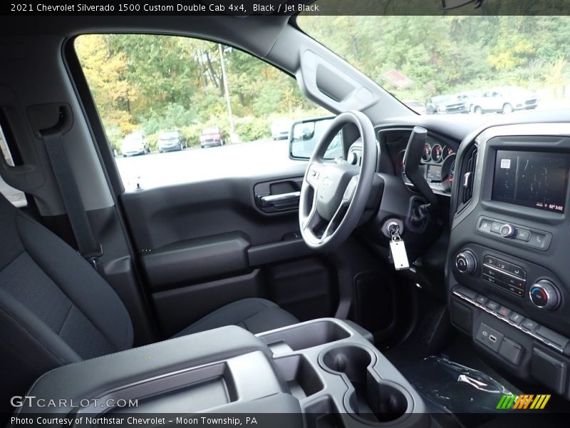 Black / Jet Black 2021 Chevrolet Silverado 1500 Custom Double Cab 4x4