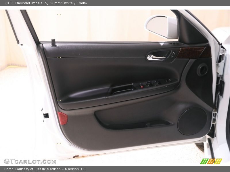 Summit White / Ebony 2012 Chevrolet Impala LS