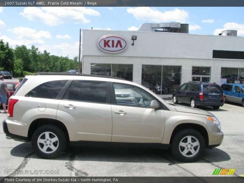 Prairie Gold Metallic / Beige 2007 Suzuki XL7 AWD