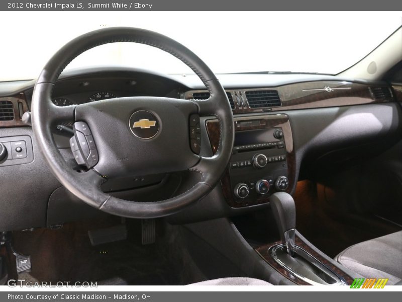 Summit White / Ebony 2012 Chevrolet Impala LS