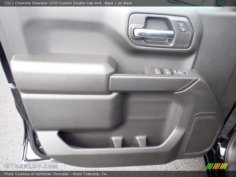 Black / Jet Black 2021 Chevrolet Silverado 1500 Custom Double Cab 4x4