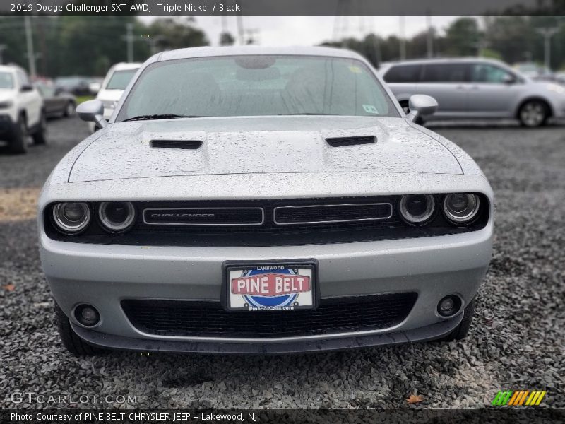 Triple Nickel / Black 2019 Dodge Challenger SXT AWD