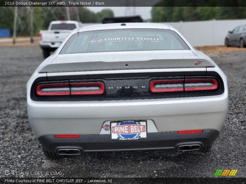 Triple Nickel / Black 2019 Dodge Challenger SXT AWD