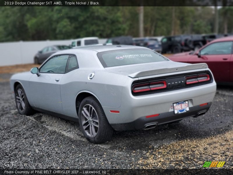 Triple Nickel / Black 2019 Dodge Challenger SXT AWD