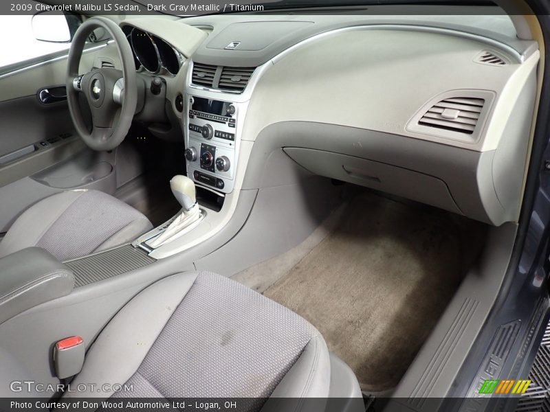 Dark Gray Metallic / Titanium 2009 Chevrolet Malibu LS Sedan