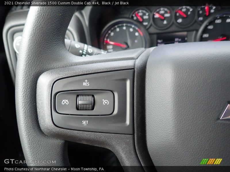 Black / Jet Black 2021 Chevrolet Silverado 1500 Custom Double Cab 4x4