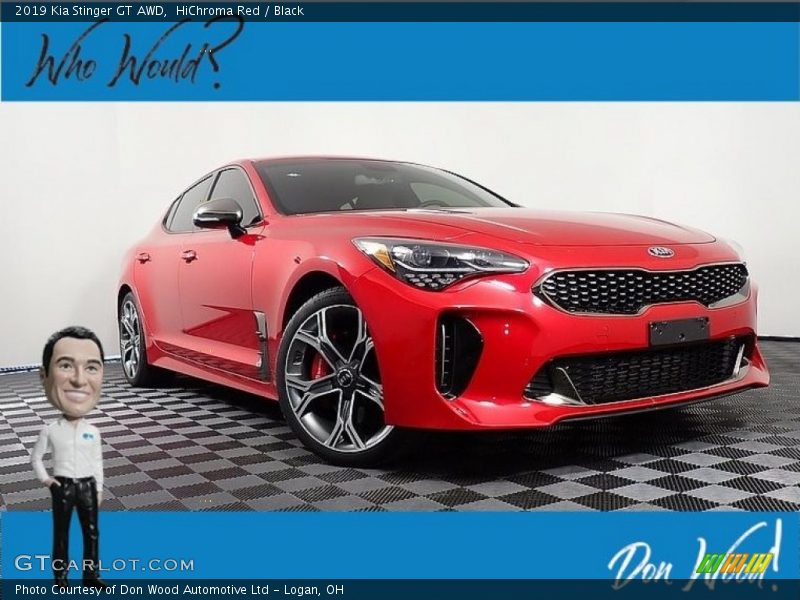 HiChroma Red / Black 2019 Kia Stinger GT AWD